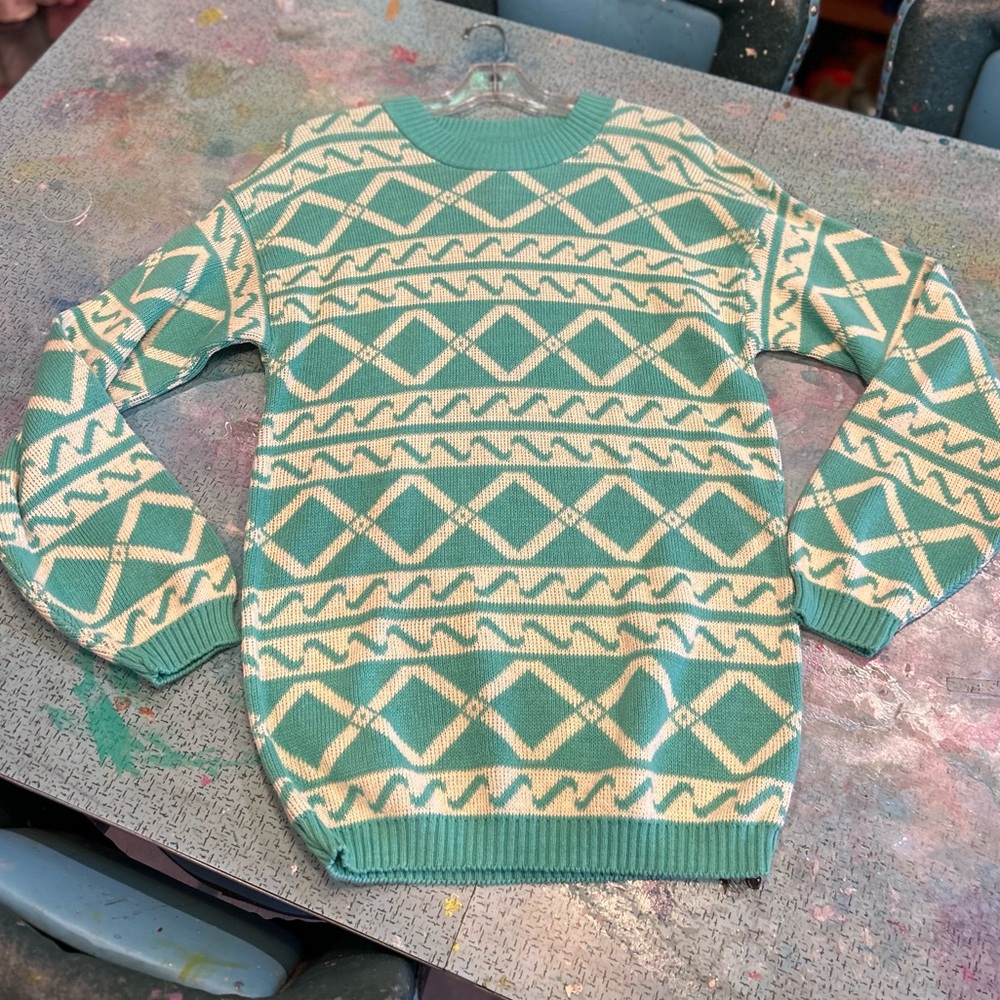 Vintage Turquoise Sweater